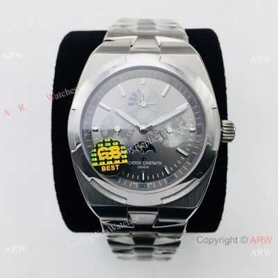 GB Vacheron Constantin Overseas Perpetual Calendar Copy Watch Stainless Steel Gray Dial